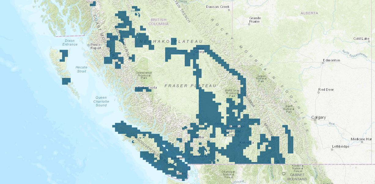 LidarBC Data Coverage