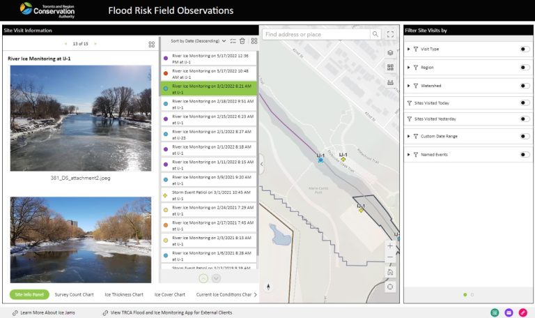 Flood Risk Data Collection and Reporting System for the TRCA